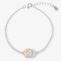 Rosa Lea Pave Intertwined Rings Bracelet BJ-BR362CRG0.5