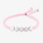 Rosa Lea Pink Cord Cube Toggle Bracelet AM-2THB034004