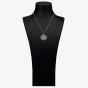 Rosa Lea Pave Flower Mandala Necklace AE-950705NA