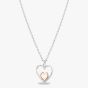 Rosa Lea Double Heart Necklace AM-2THB027706