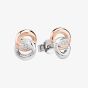 Rosa Lea Pave Intertwined Rings Stud Earrings BJ-E2745CRG0.5M
