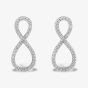 Rosa Lea Pave Infinity Dropper Stud Earrings AE-950711EA