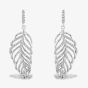 Rosa Lea Pave Large Leaf Earrings AE-950732EA
