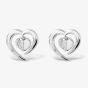 Rosa Lea Floating Heart Stud Earrings BJ-E3247C