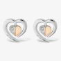 Rosa Lea Floating Heart Stud Earrings BJ-E3247CRG0.5