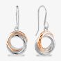 Rosa Lea Pave Intertwined Rings Dropper Earrings BJ-E3268CRG0.5