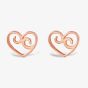 Rosa Lea Filigree Open Heart Stud Earrings AM-2THB008906
