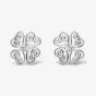 Rosa Lea Filigree Heart Four Leaf Clover Stud Earrings AM-2THB009904
