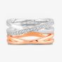 Rosa Lea Pave Cross-Over Double Ring BJ-R2686CRG