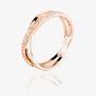 Rosa Lea Double Crossover Half-Eternity Ring BJ-R2742CRRG