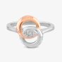 Rosa Lea Pave Intertwined Rings Band BJ-R2745CRG0.5M