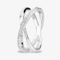 Rosa Lea Double Crossover Half-Eternity Ring BJ-R2786C