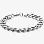 Bourne and Wilde Mens Stainless Steel Chunky Curb Bracelet USS-777SS7.0