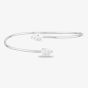 Starbright Silver Pear-Cut Cubic Zirconia Open Bangle BA699 3A