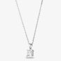 Starbright Silver 7mm Four Claw Square-cut Cubic Zirconia Pendant E304P-7x7M 3A