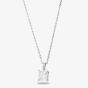 Starbright Silver 8mm Four Claw Square-cut cubic Zirconia Pendant E304P-8x8M 3A