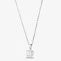 Starbright Silver 8mm Cushion-cut Cubic Zirconia Pendant E3858P-8x8M 3A