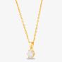 Starbright Gold 6mm Six Claw Cubic Zirconia Pendant E2177P-6M 3A GP