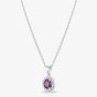 Starbright Sterling Silver Cubic Zirconia Halo Pendant Necklace P8210 AM