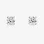 Starbright Silver 4mm Four Claw Cubic Zirconia Stud Earrings E2768(4M) 3A