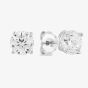 Starbright Silver 6mm Four Claw Cubic Zirconia Stud Earrings E2768(6M) 3A