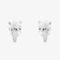 Starbright Silver 5x7mm Pear-Cut Cubic Zirconia Stud Earrings E3127(5X7M) 3A