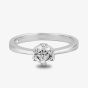 Starbright Silver 5mm Six Claw Round Cubic Zirconia Ring R3227(5M) 3A