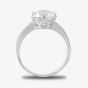 Starbright Silver 8mm Six Claw Round Cubic Zirconia Ring R3227(8M) 3A