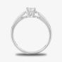 Starbright Silver 4mm Four Claw Round Cubic Zirconia Ring R6025(4M) 3A