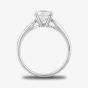 Starbright Silver 5mm Four Claw Round Cubic Zirconia Ring R6025(5M) 3A