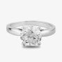 Starbright Silver 8mm Four Claw Round Cubic Zirconia Ring R6025(8M) 3A