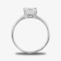 Starbright Silver 6.5mm Cushion-Cut Cubic Zirconia Ring E3858R(6.5X6.5M) 3A
