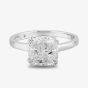 Starbright Silver 8mm Cushion-Cut Cubic Zirconia Ring E3858R(8X8M) 3A