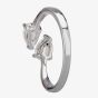 Starbright Silver Pear-Cut Cubic Zirconia Open Ring R699 3A