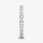 Starbright Silver 2mm Cubic Zirconia Channel Set Half Eternity Ring R4179(2M) 1/3 3A