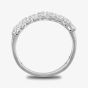 Starbright Silver Cubic Zirconia Claw Set Half Eternity Ring R6545 1/3 3A