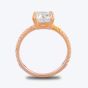 Starbright Rose Cushion-Cut Cubic Zirconia Shouldered Ring R6219 3A RGP