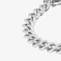 Bourne and Wilde Stainless Steel Matt Curb Chain Bracelet OSB-2387S-MATT