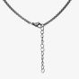 Bourne and Wilde Stainless Steel Black Tusk Pendant Necklace OSN-2355SBK-BX-ANTI