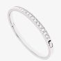 Ted Baker Clemara Silver Finish Hinged Crystal Bangle TBJ1567-01-02