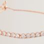 Ted Baker MELRAH Rose Gold Tone Icon Crystal Slider Bracelet TBJ2968-24-02