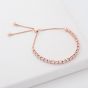 Ted Baker MELRAH Rose Gold Tone Icon Crystal Slider Bracelet TBJ2968-24-02