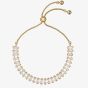 Ted Baker ISABELA Gold Tone Plated Crystal Baguette Toggle Bracelet TBJ3779-02-02