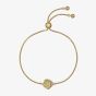 Ted Baker Florina Gold Tone Cubic Zirconia Flower Toggle Bracelet TBJ3859-02-02