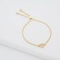 Ted Baker Amorita Gold Tone Crystal Open Heart Toggle Bracelet TBJ3833-02-02