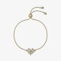 Ted Baker Cherisa Gold Tone Cluster Heart Toggle Bracelet TBJ3979-02-02