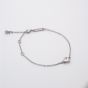 Ted Baker Hansa Silver Tone Crystal Heart Bracelet TBJ3178-01-02