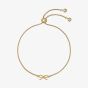 Ted Baker Bridget Gold Tone Mini Bow Sliding Bracelet TBJ4176-02-03