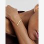 Ted Baker HARRIET Gold Tone Plated White Enamel Heart Bracelet TBJ4214-02-08