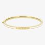Ted Baker ROLEY Gold Tone Plated White Enamel Bangle TBJ4163-02-08